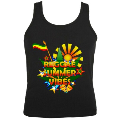 Tank Top Reggae Summer Vibes Hippies siebziger Oldschool Peace Ärmellos