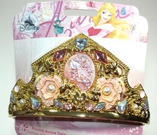 Disney Store Aurora Tiara Metal Headband Plastic Gems Princess Sleeping Beauty