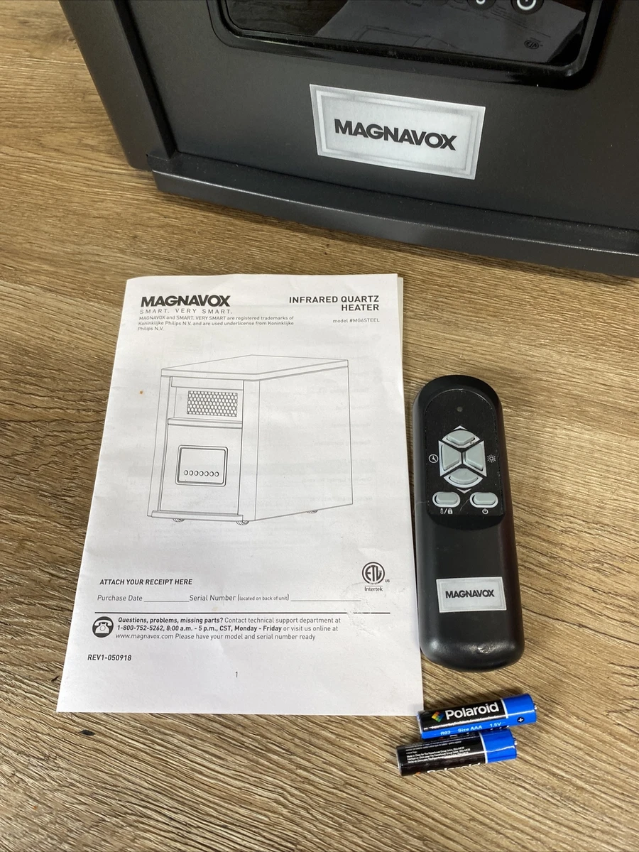Magnavox MG6STEEL Electric Tower Infrared Heater 6 Elements W/ Remote u0026amp;  Box Test | eBay