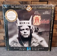 1948 Macbeth 45th Anniversary Extended Play Laserdisc 1992 Orson Welles
