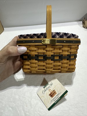 Longaberger 1996 Collector's Club JW Mini Market Basket Combo