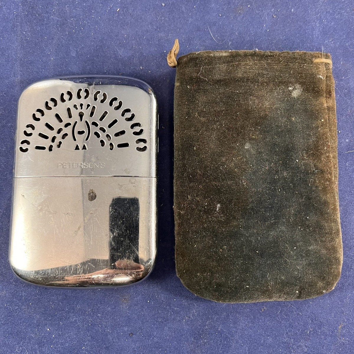 Vintage Peterson's Peacock Hand Pocket Warmer Made in Japan early