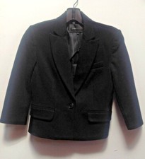 Bcbg Maxazria Black 3/4 Sleeve Smart Short Jacket Xxs & Xs Ret £194 Bnwt