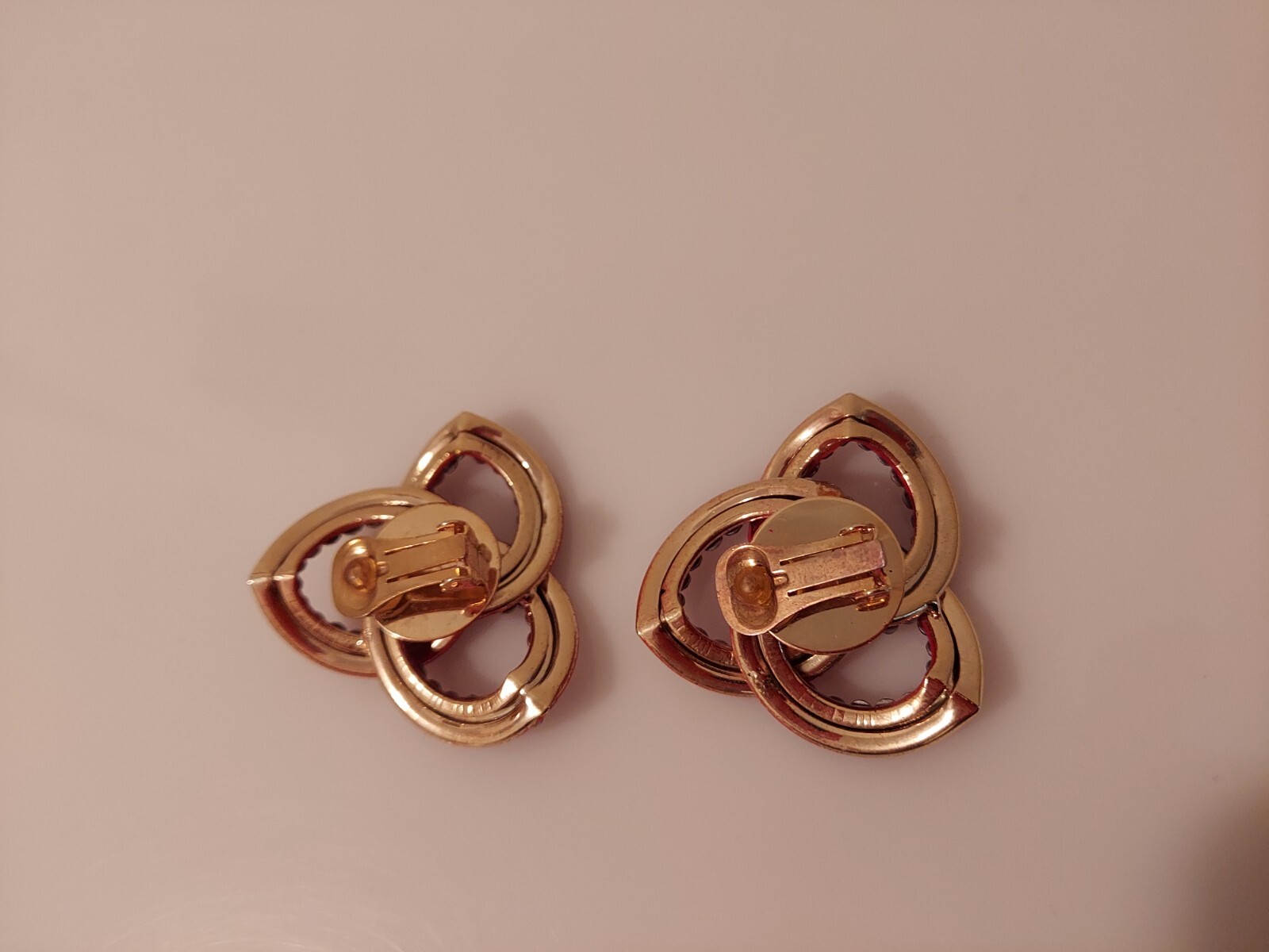 red rhinestone linked intertwined loop statement … - image 5