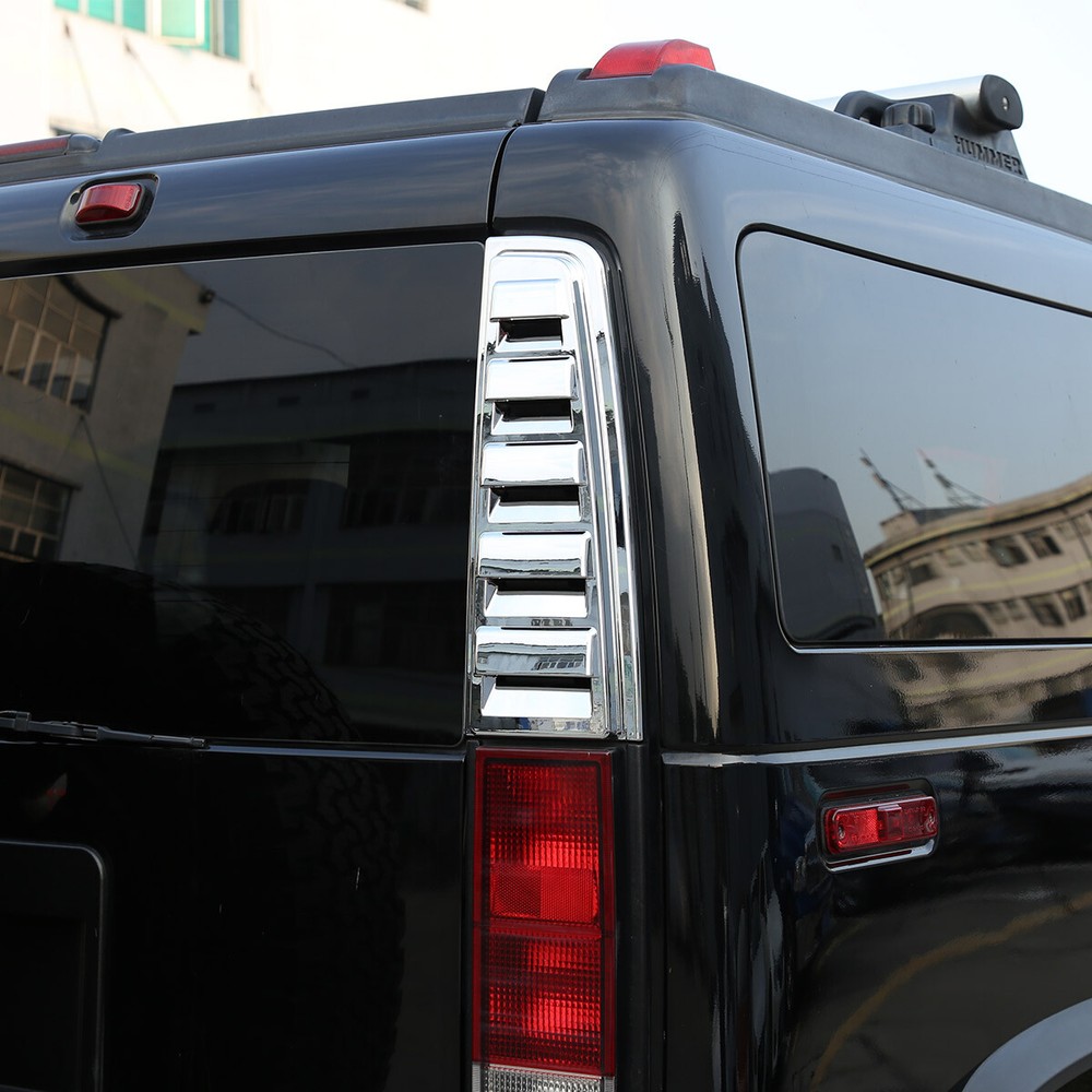 Car Tailgate Side Fender Trim ABS Chrome Accessories Cover For Hummer H2 2003-09
