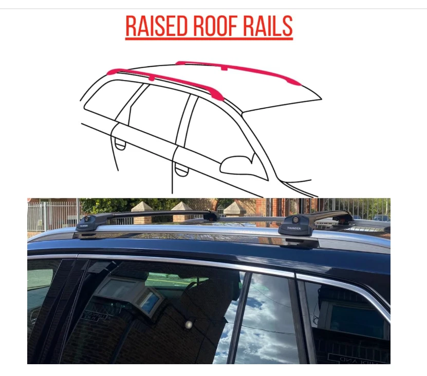 Roof Racks Cross Bars for Mercedes GLS 63 AMG 2016-2019 Aluminum Black lockable Foto 3 de 4