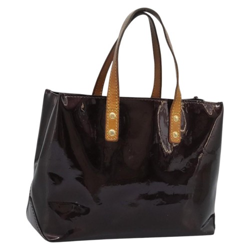 LOUIS VUITTON Monogram Vernis Reade PM Hand Bag Amarante M91993 LV Auth BD297