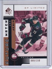 2021-22 SP Authentic '01-02 Retro Future Watch #01FWJJ Jan Jenik RC /150