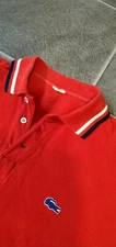 VTG 50'S RARE LACOSTE MEN'S RED POLO SHIRT MADE IN FRANCE