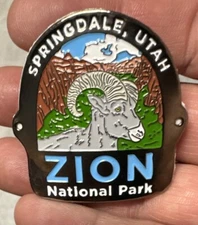 Big Horn Zion National Park Hiking Staff Stick Medallion NEW Utah