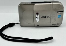 Minolta Vectis 25 Silver 30-75mm Point  Shoot 35mm Film Camera Tested/Works