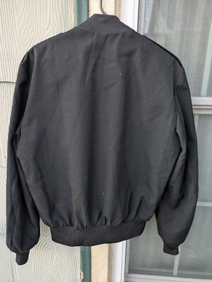 Neptune Garment Co. Men's Black Military Bomber Jacket Size 36