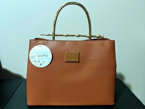 Harry Potter Elder Wand Loungefly Satchel Cognac Brown Handbag Purse | eBay