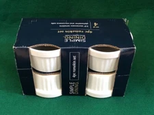 SIMPLE DINING 4pc Stoneware 3.5" Ramekin Set Dishwasher Microwave Safe