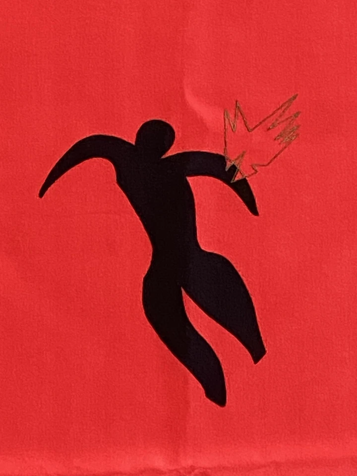 Bufanda de seda Hanae Mori danza ballet cine ópera teatro Japón 42 1/2" X 41" de colección Foto 4 de 4