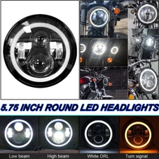 5.75'' 5-3/4 inch LED Hi/Lo Beam Headlight for Honda Rebel 250 450 Shadow 1100