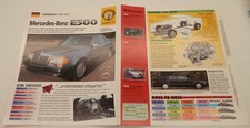 Mercedes-Benz E500 1990-1994 High Performance W124 E 500 IMP HOT CARS Brochure