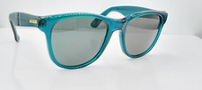 Vintage London Fog LFSW01 61 Green Oval Horn-Rimmed Sunglasses Frames USA