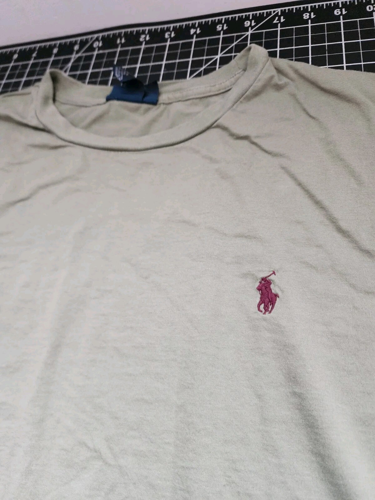 Polo Ralph Lauren T Shirt da uomo verde taglia XL cotone rosso pony