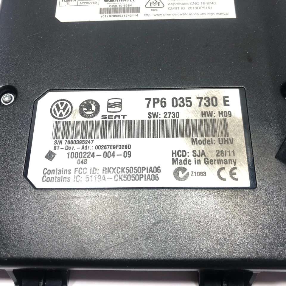 2007-2017 Volkswagen VW Tiguan Passat Golf Bluetooth Interface Control Module - Image 4 of 4