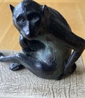 Vintage Thomas Blakemore Monkey On A Book Figurine Sculpture  6” X 8” — photo 2