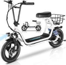 750W Sports Electric Scooter Adult w/ Seat E-Scooter Electric Moped Commuter ...