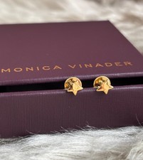 MONICA VINADER 💎 Star Stud Earrings 18k Gold RRP £59