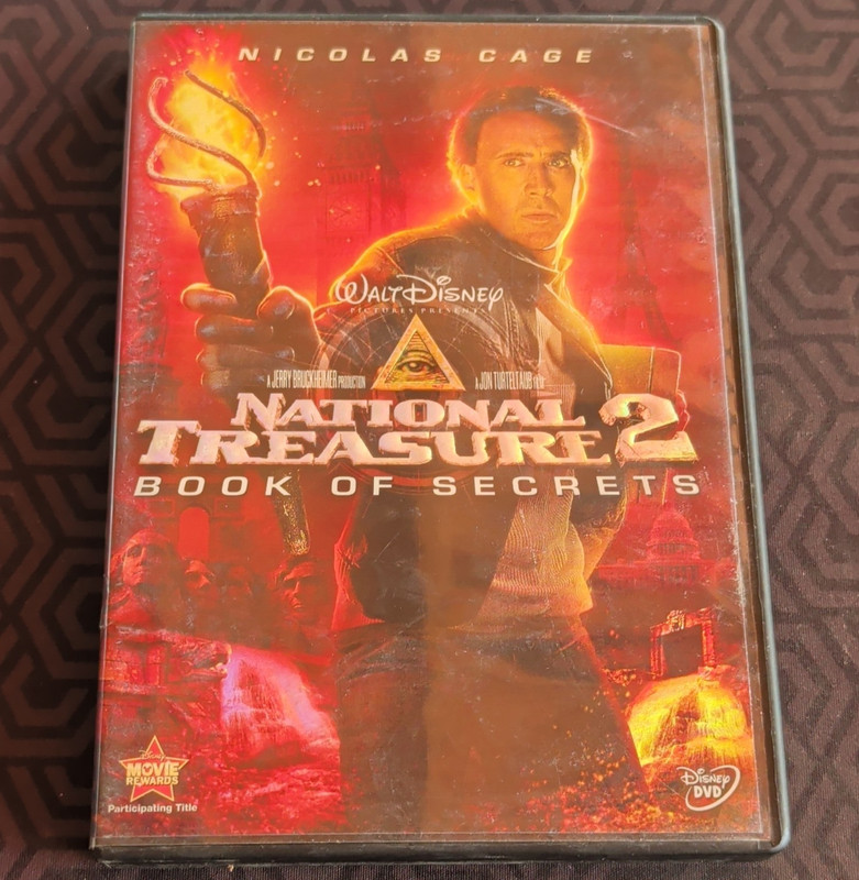 Walt Disney National Treasure 2: Book of Secrets (2008) DVD PG Cage 125 Min