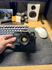 Minolta XD7 50th Anniversary Edition Black w/ MD 50mm f/1.7 Lens Film Tested