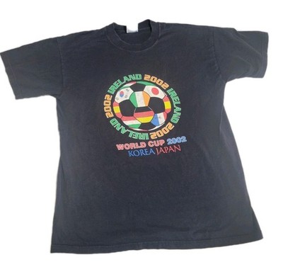 FIFA World Cup 2002 Korea Japan T Shirt Adult Large Ireland Black 