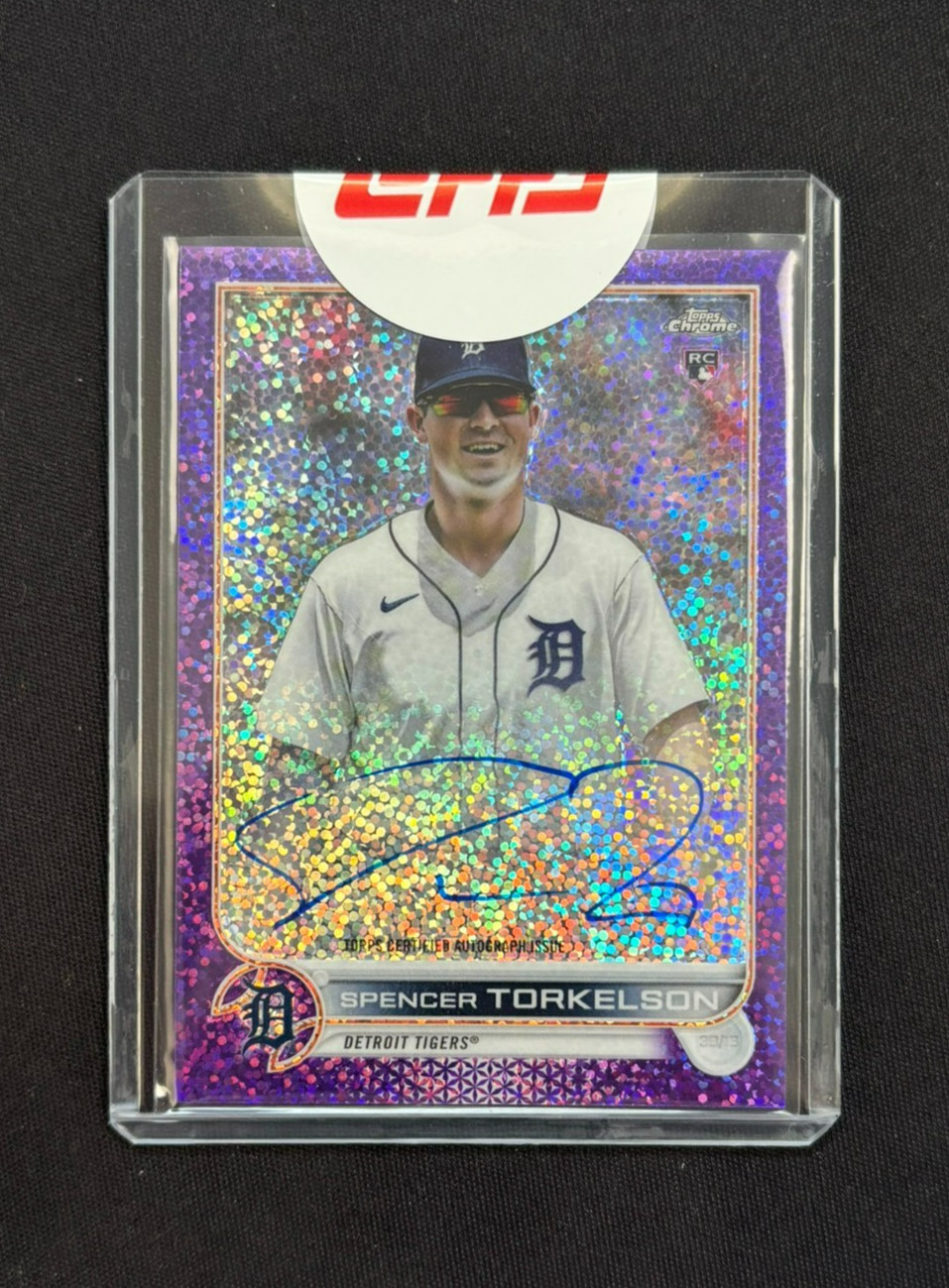2022 Topps Chrome Spencer Torkelson Purple Speckle Refractor Rookie AUTO /299 RC