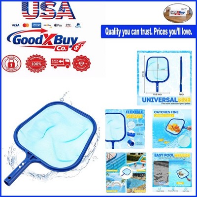 Pool Skimmer Net Heavy Duty Frame Fine Mesh 16x10.8in for Above & In-Ground P...