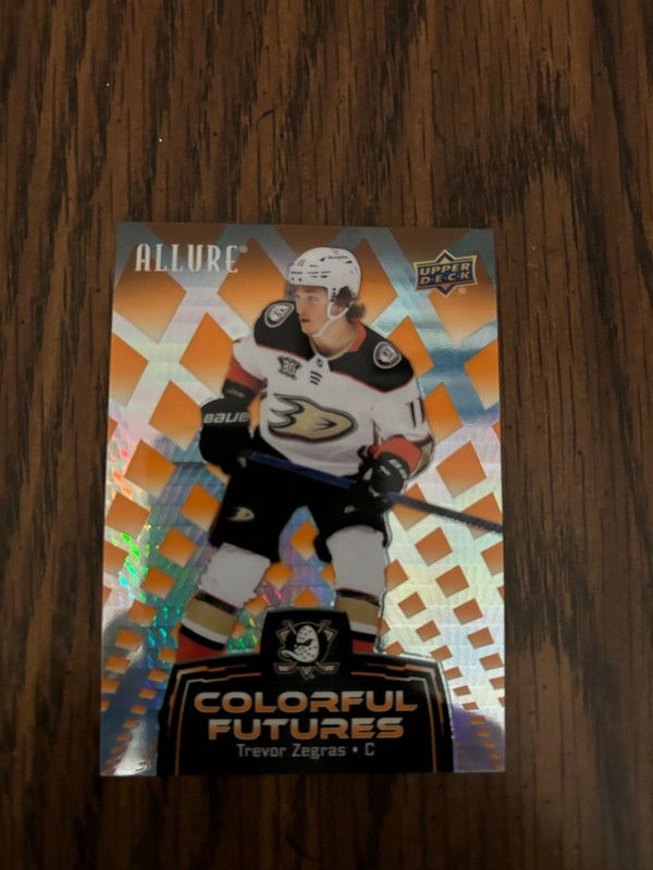2024-25 UD ALLURE - COLORFUL FUTURES ORANGE SPECTRUM - TREVOR ZEGRAS  067/199