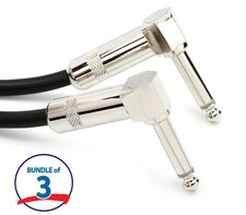StageMASTER SEGLL-06 Right Angle to Right Angle Patch Cable - 6 inch 3-pack 