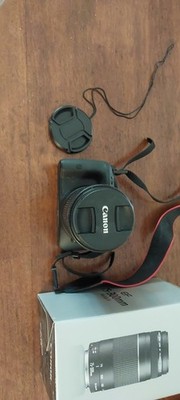 Canon EOS Rebel SL1 Digital SLR Camera w/ 2 zoom lenses/lens caps/charger/bag!