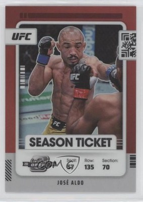 2022 Panini Chronicles UFC Contenders Optic Season Ticket Red /199 Jose Aldo g9j