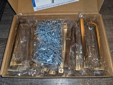 30 Pk Champagne Bronze Solid Cabinet Handles,...