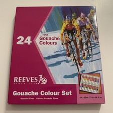 New & Sealed Reeves Gouache Paint Colour Set of 24 Tubes 12ml Each