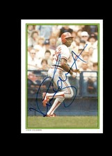 Vince Coleman 1986 Topps Glossy All-Star Cardinals authentic autographed card
