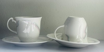 2er Set Royal Albert ''Aurora'' Horizons Teetassen & Untertassen - Made In England 1986