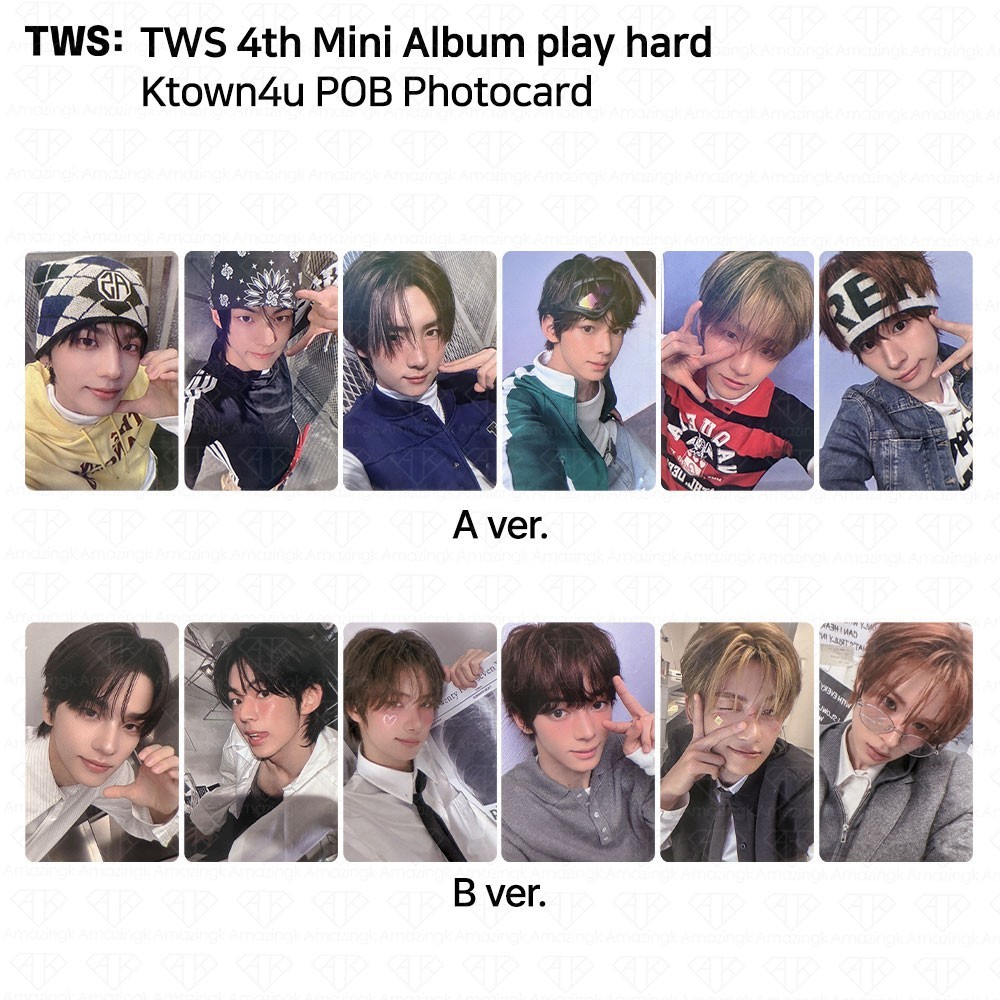TWS 4th Mini Album Play Hard Ktown4u POB Photocard SHINYU DOHOON