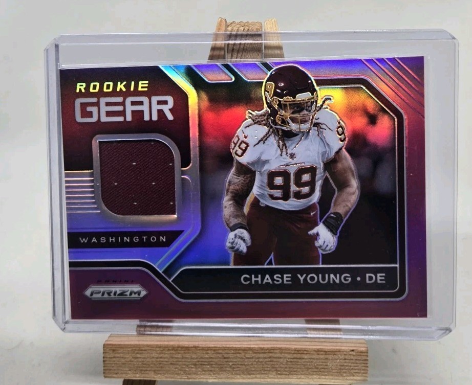 Chase Young 2020 Panini Prizm - Rookie Gear #15 Pink Prizm (MEM, RC)