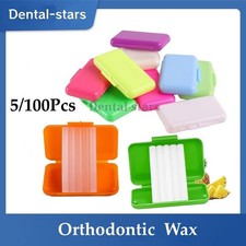 5/100Pcs Dental Orthodontic Ortho Protecter Wax for Braces Relief Gum irritation