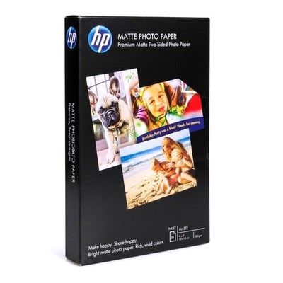 HP Premium Matte Two-Sided Photo Paper 4x6 25 Sheets 180g 6QH46A Inkjet Printer