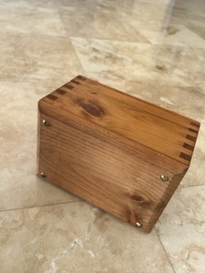 Vintage Bostonian Wooden Shoe Shine Shine Valet Box