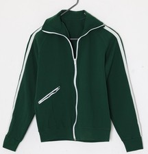 1970s, Scandinavian Warm-Up Jacket, Dense Warp-Knit Jersey, Applied Stripes