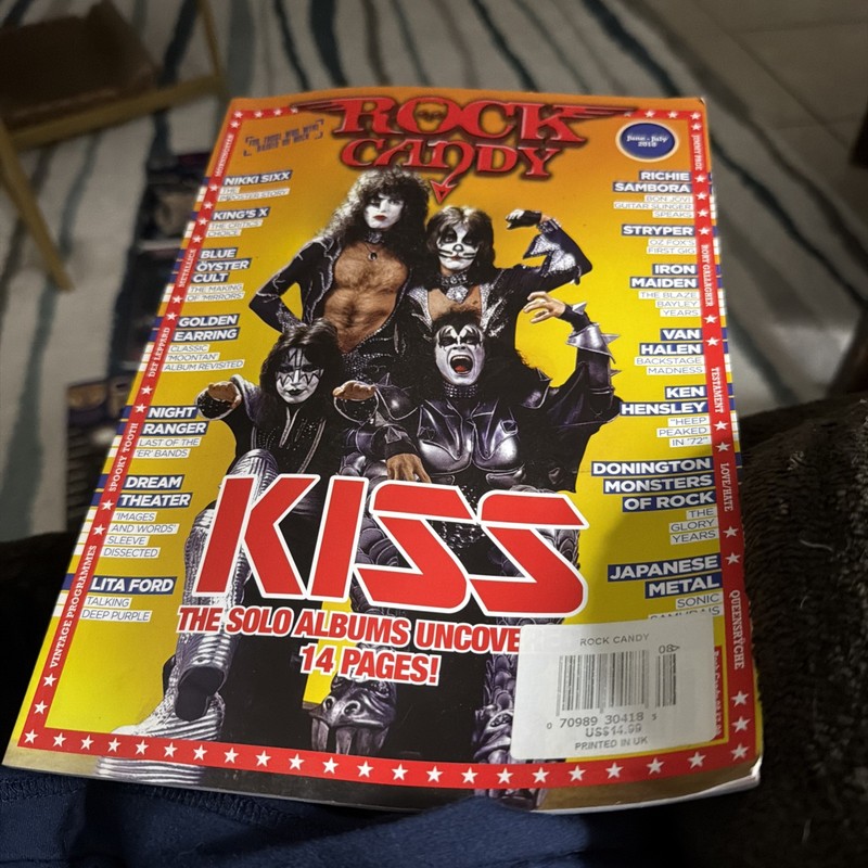 UK IMPORT Rock Candy MAGAZINE #8 June-July  2018  ( KISS )