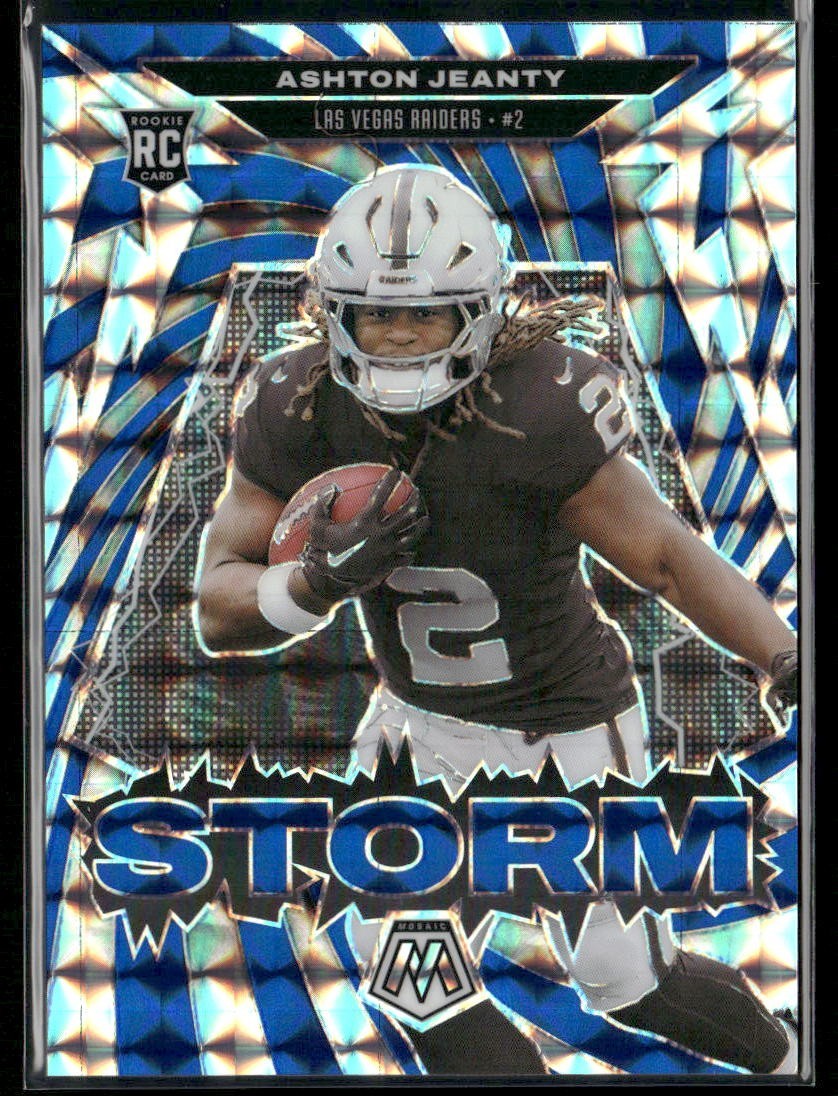 2025 Mosaic Ashton Jeanty Storm RC Blue /99