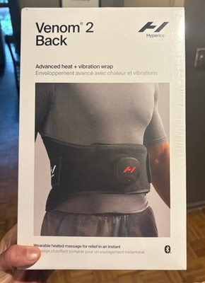 Hyperice Venom 2 Advanced Heat And Vibration Back Wrap Massager New In Plastic