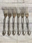 International Sterling Joan of Arc .925 Set of 6 Dinner Forks Sterling Silver